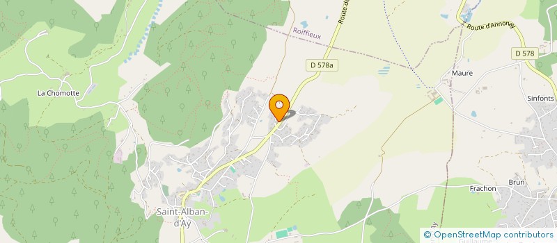 localisation de l'entreprise GAEC JUILLAT à SAINT-ALBAN-D'AY