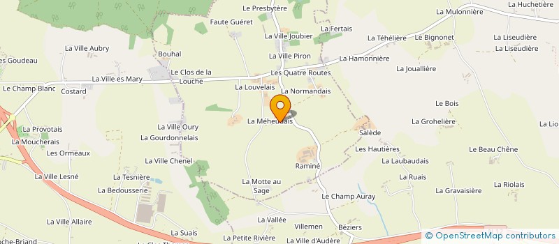 localisation de l'entreprise GAEC JUME à LA CHAPELLE DU LOU DU LAC