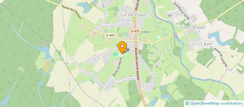 localisation de l'entreprise GAEC JURET  LES ESSARDS-TAIGNEVAUX