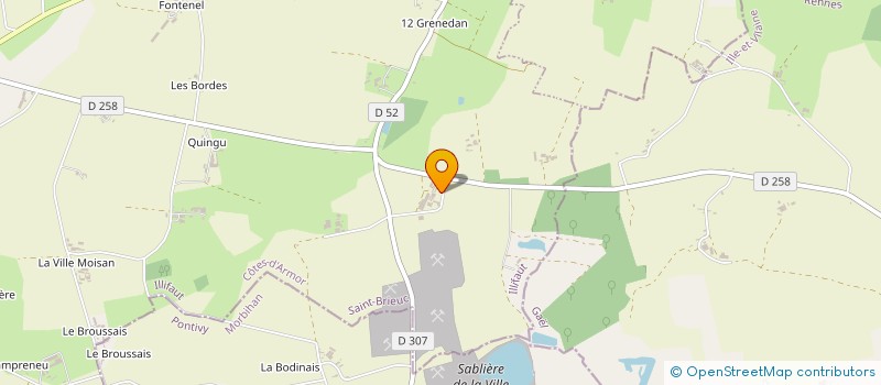 localisation de l'entreprise GAEC KERAUMONT à ILLIFAUT