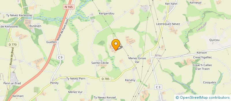 localisation de l'entreprise GAEC KERISIT à BRIEC