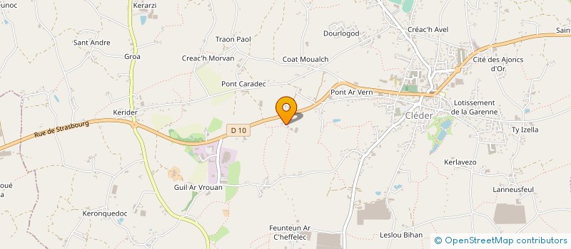 localisation de l'entreprise GAEC KERZILIN à CLEDER
