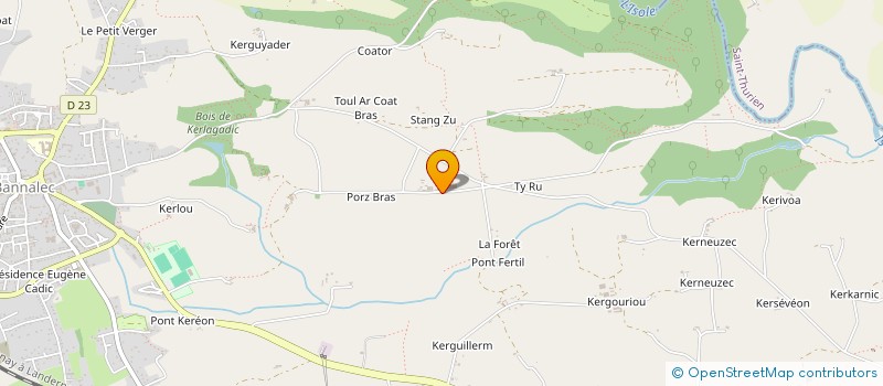 localisation de l'entreprise GAEC KIMERCH  BANNALEC