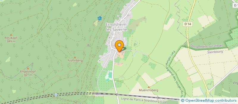localisation de l'entreprise GAEC KUNTZ  ERNOLSHEIM-LES-SAVERNE