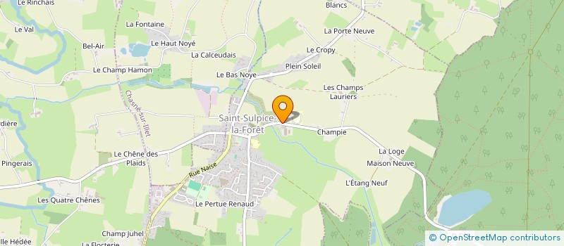 localisation de l'entreprise GAEC L'ABBAYE à SAINT-SULPICE-LA-FORET
