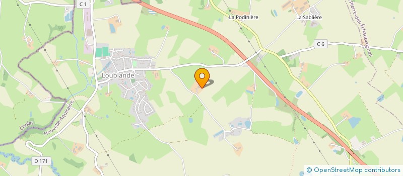 localisation de l'entreprise GAEC L'ABEILLE  LA PETITE-BOISSIERE