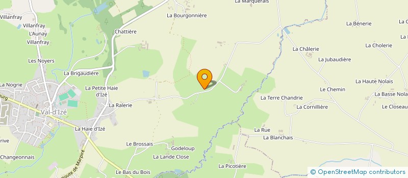 localisation de l'entreprise GAEC L'ANGERIE  VAL-D'IZE