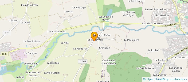 localisation de l'entreprise GAEC L'ARLEQUIN à IFFENDIC
