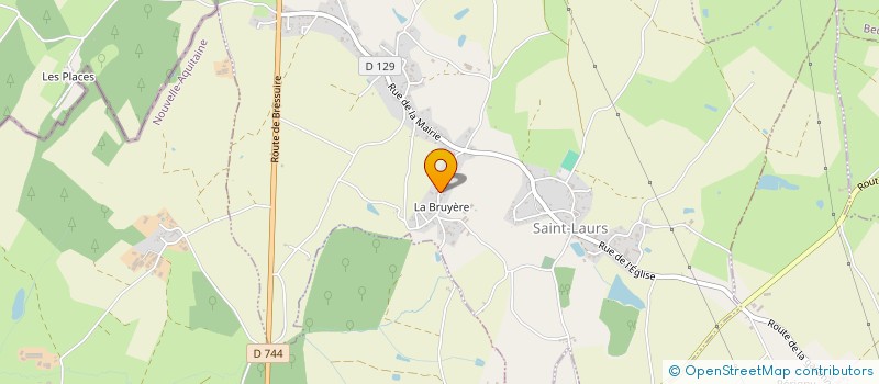 localisation de l'entreprise GAEC L'AUBEPINE  SAINT-MAIXENT-DE-BEUGNE