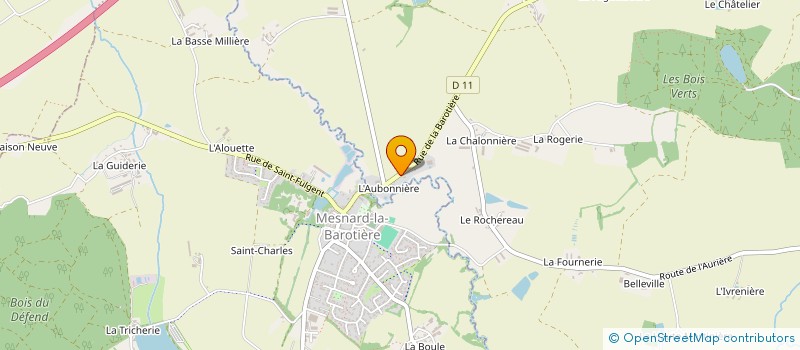 localisation de l'entreprise GAEC L'AUBONNIERE à LES HERBIERS