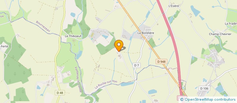 localisation de l'entreprise GAEC L AUDJONNIERE à BOURNEZEAU