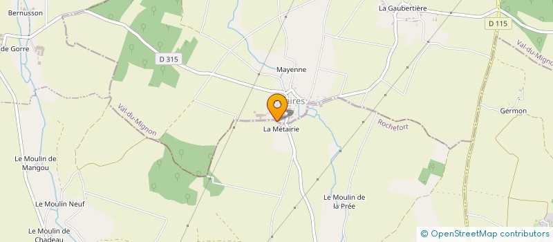 localisation de l'entreprise GAEC L'EOLE à VAL-DU-MIGNON
