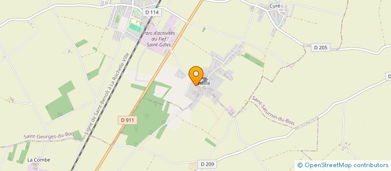 localisation de l'entreprise GAEC L'EOLIENNE à SAINT-GEORGES-DU-BOIS