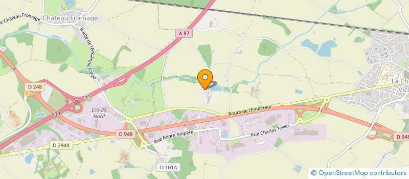 localisation de l'entreprise GAEC L'ESPOIR  LA CHAIZE-LE-VICOMTE