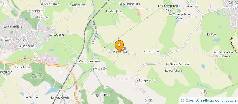 localisation de l'entreprise GAEC L'ESSURGE à SAINT-MALO-DU-BOIS