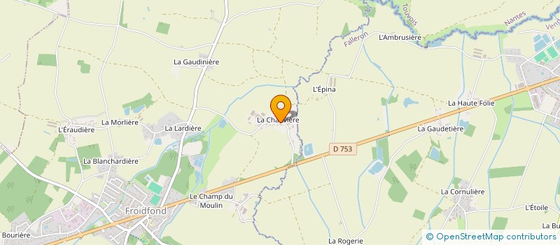 localisation de l'entreprise GAEC L'ETANG  FROIDFOND