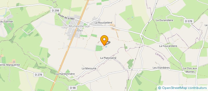 localisation de l'entreprise GAEC L'ETANG AUX TILLEULS à MUNEVILLE-SUR-MER