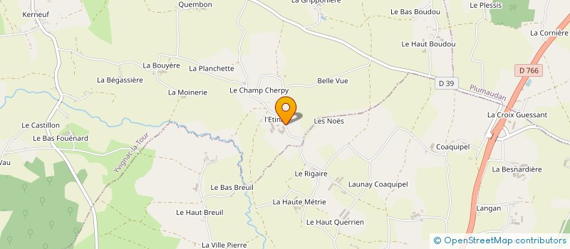 localisation de l'entreprise GAEC L ETINAY à YVIGNAC-LA-TOUR