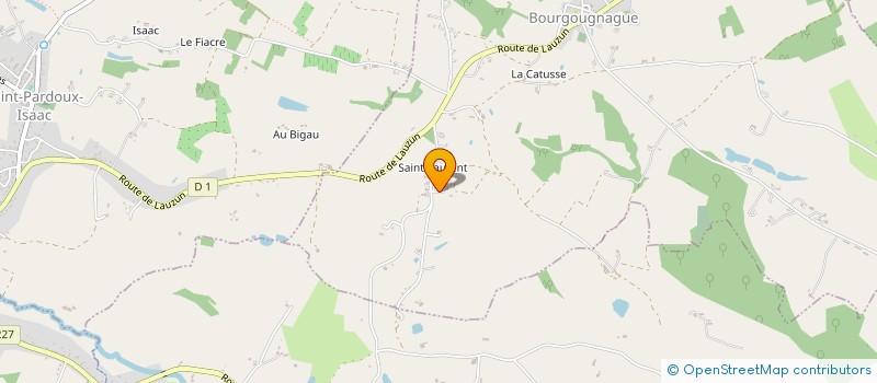 localisation de l'entreprise GAEC L'OISONNIERE à BOURGOUGNAGUE