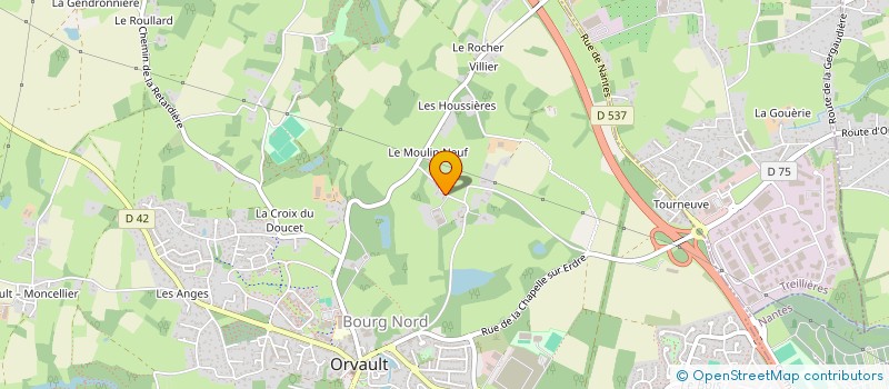 localisation de l'entreprise GAEC L OREE DU BOIS à ORVAULT