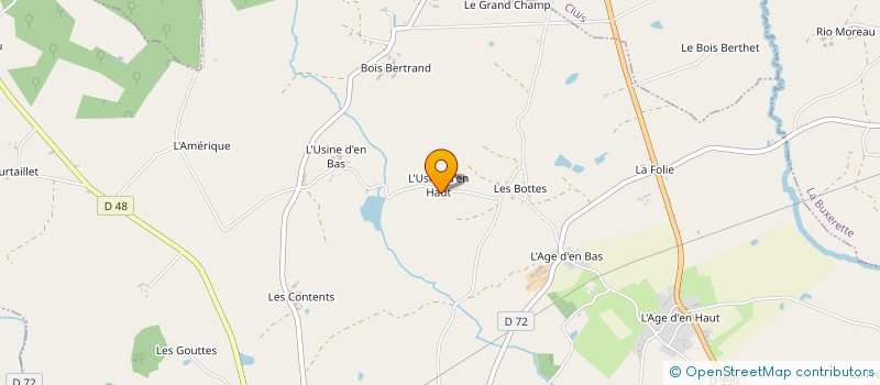 localisation de l'entreprise GAEC L'USINE D'EN HAUT à MONTCHEVRIER