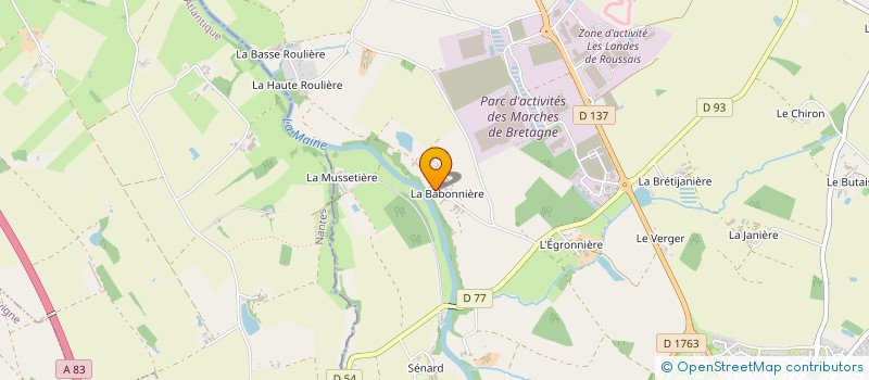 localisation de l'entreprise GAEC LA BABONNIERE à MONTAIGU-VENDEE