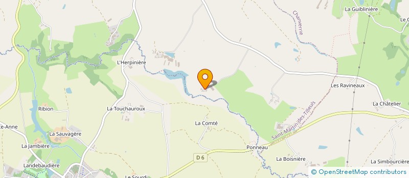 localisation de l'entreprise GAEC LA BARANGERIE  SAINT-MARTIN-DES-TILLEULS