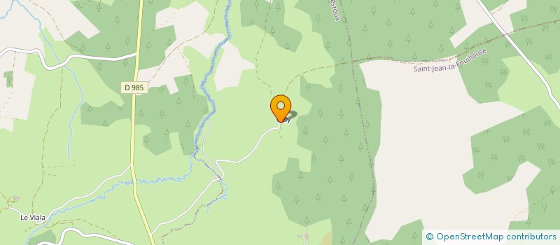 localisation de l'entreprise GAEC LA BARAQUE DE LA MOTTE  SAINT-SAUVEUR-DE-GINESTOUX