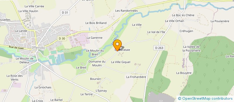 localisation de l'entreprise GAEC LA BARATAIE à IFFENDIC