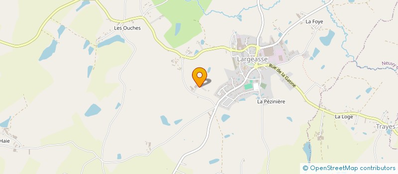 localisation de l'entreprise GAEC LA BAROTIERE à LARGEASSE