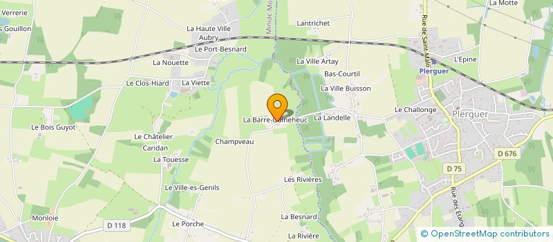 localisation de l'entreprise GAEC LA BARRE GUINEHEUC à MINIAC-MORVAN