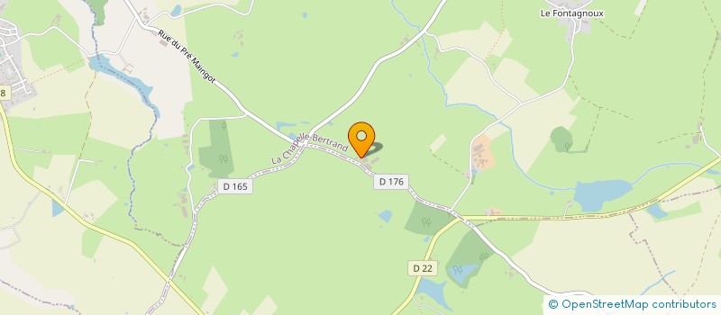 localisation de l'entreprise GAEC LA BARRIERE  LA CHAPELLE-BERTRAND