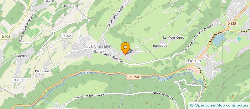 localisation de l'entreprise GAEC LA BELLE ETOILE à LA CHAPELLE-BLANCHE