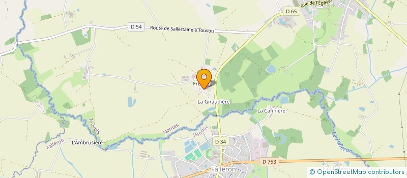 localisation de l'entreprise GAEC LA BELLE FONTAINE à TOUVOIS