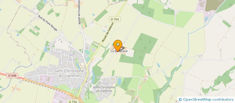 localisation de l'entreprise GAEC LA BELLETIERE à SAINT-CHRISTOPHE-DU-LIGNERON