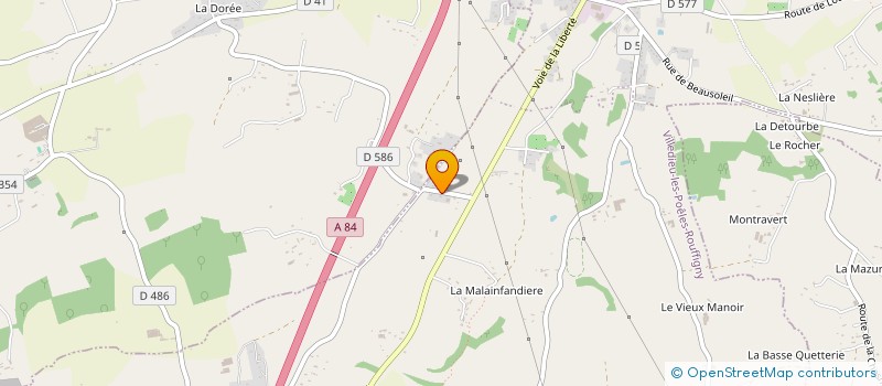 localisation de l'entreprise GAEC LA BELTIERE  SAINT-MARTIN-LE-BOUILLANT