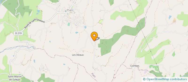 localisation de l'entreprise GAEC LA BERGERE DU MOULIN  PLATS