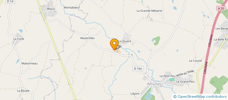 localisation de l'entreprise GAEC LA BERGERIE à MOUHET