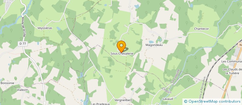 localisation de l'entreprise GAEC LA BERGERIE DE CHEVALERIE  LA COQUILLE