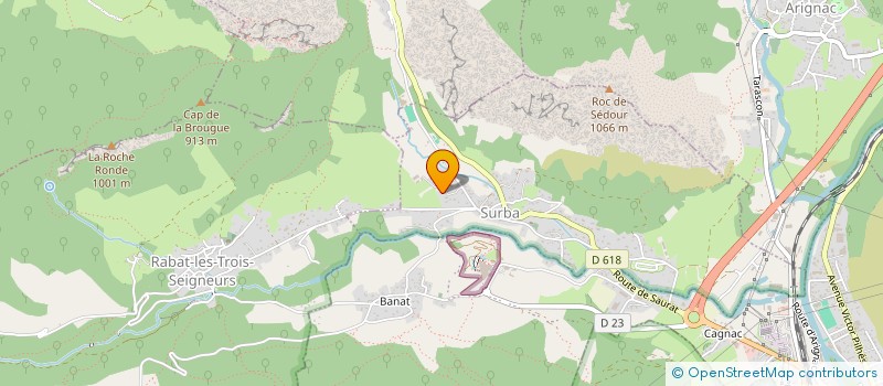 localisation de l'entreprise GAEC LA BEXANE à SURBA