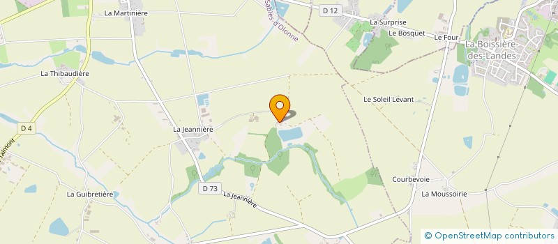 localisation de l'entreprise GAEC LA BIROTIERE  NIEUL-LE-DOLENT