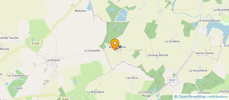 localisation de l'entreprise GAEC LA BONNE MARIE à BEAUPREAU-EN-MAUGES