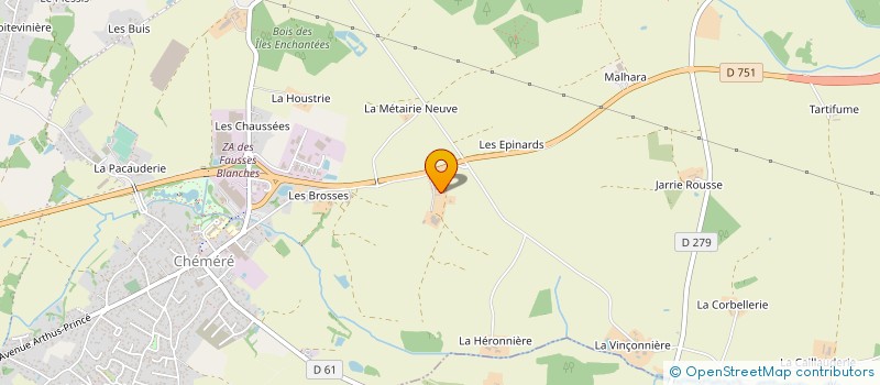 localisation de l'entreprise GAEC LA BOULE DES HOUX à CHAUMES-EN-RETZ