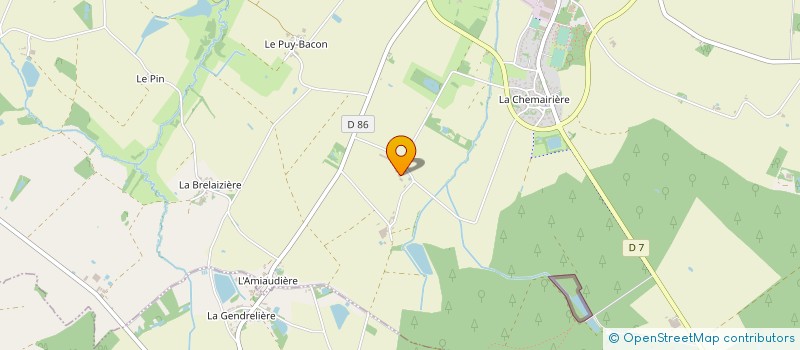 localisation de l'entreprise GAEC LA BOUTAIRE à LES BROUZILS