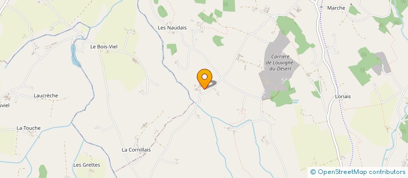 localisation de l'entreprise GAEC LA BRAUDAIS à LOUVIGNE-DU-DESERT