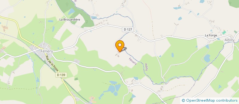 localisation de l'entreprise GAEC LA BRAUDIERE  FENERY