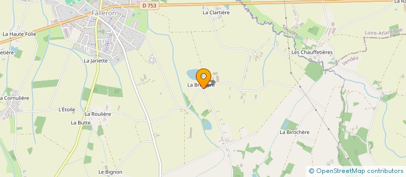 localisation de l'entreprise GAEC LA BRIOTIERE à FALLERON