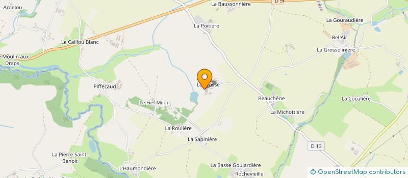 localisation de l'entreprise GAEC LA BROSSE à LE BOUPERE