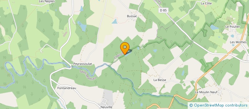 localisation de l'entreprise GAEC LA BUSSIERE à VAYRES