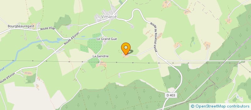 localisation de l'entreprise GAEC LA CAMPOUTIERE à VIMARTIN-SUR-ORTHE